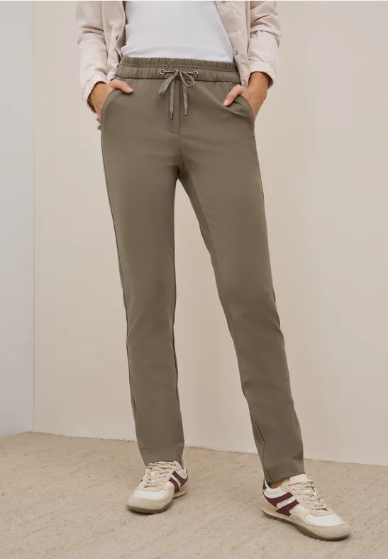 Jerseyhose mit schmalem Bein