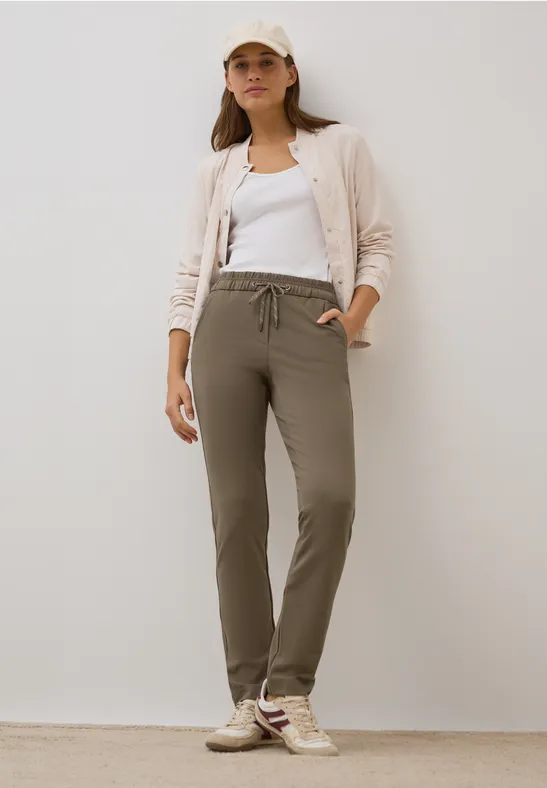Jerseyhose mit schmalem Bein