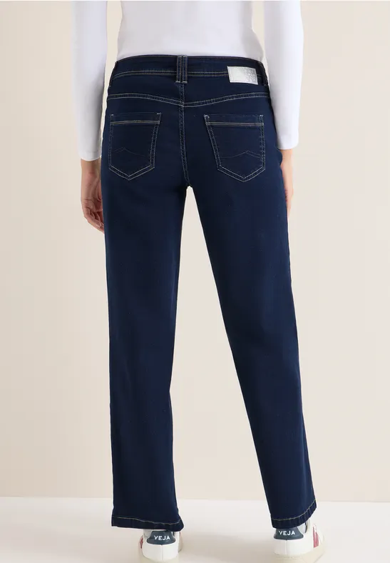 Rinsed Wide-Leg Jeans mit hohem Bund