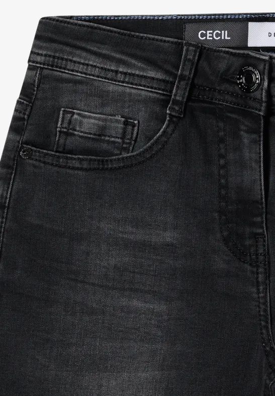 High-Waist Slim Fit Bootcut-Jeans