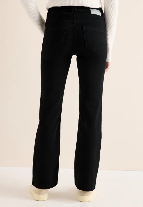 High-Waist Slim Fit Bootcut-Jeans