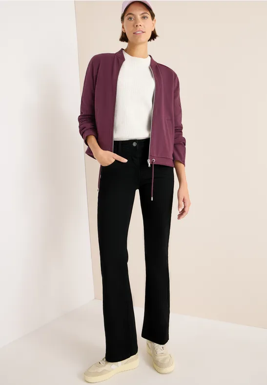 High-Waist Slim Fit Bootcut-Jeans