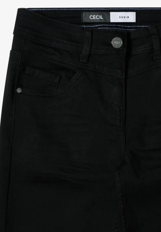 High-Waist Slim Fit Bootcut-Jeans
