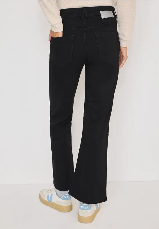 High-Waist Slim Fit Bootcut-Jeans