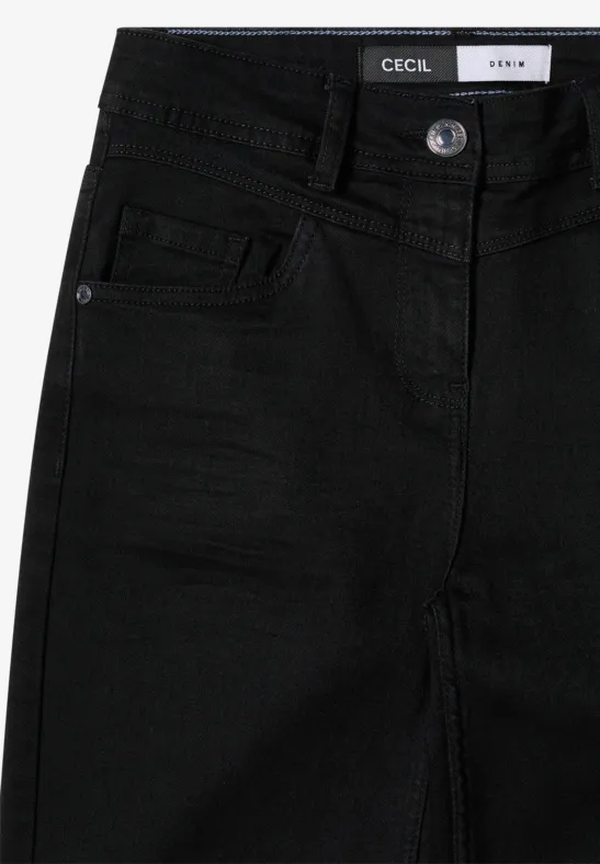 High-Waist Slim Fit Bootcut-Jeans