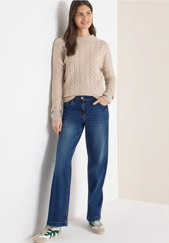 High-Waist Wide-Leg Jeans
