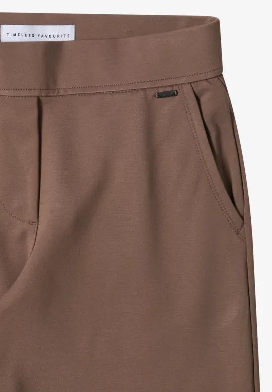 High-Waist Jerseyhose mit geradem Bein