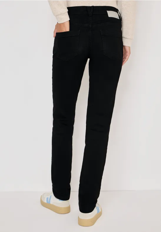 Slim-Leg-Jeans mit mittlerem Bund