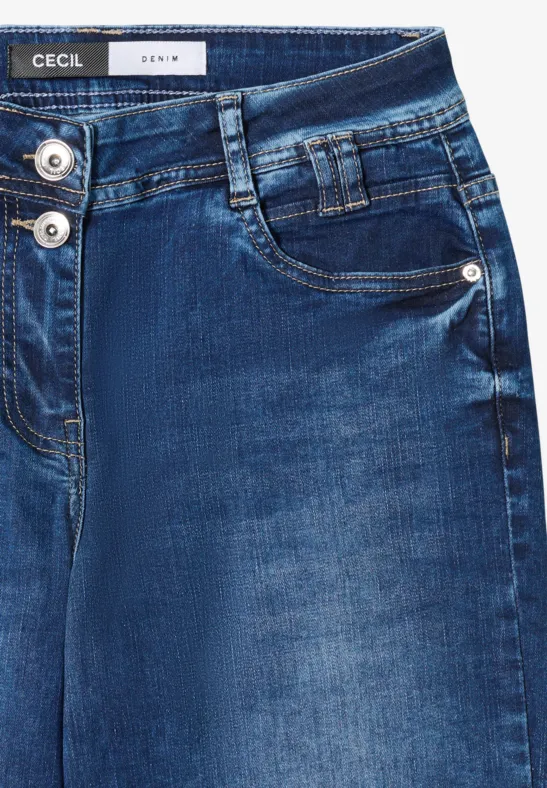 Relaxte Wide Leg Denim Hose