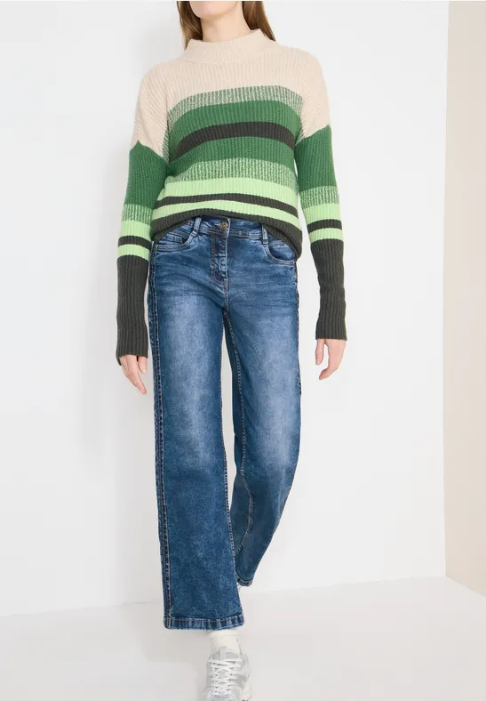 Relaxte Wide Leg Denim Hose