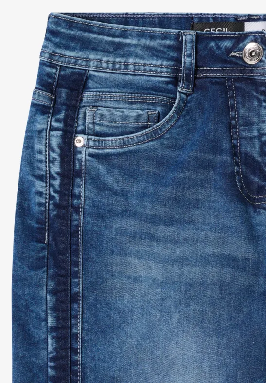 Relaxte Wide Leg Denim Hose