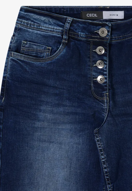 Relaxte Wide Leg Denim Hose