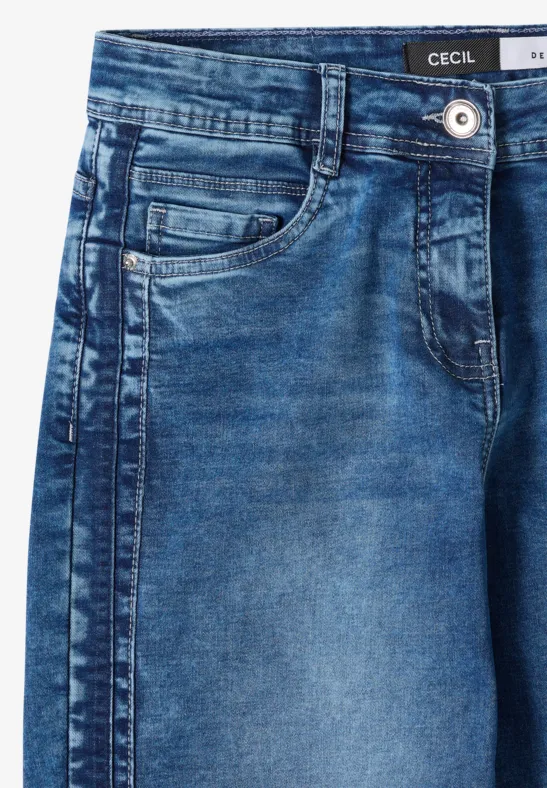 Relaxte Wide Leg Denim Hose