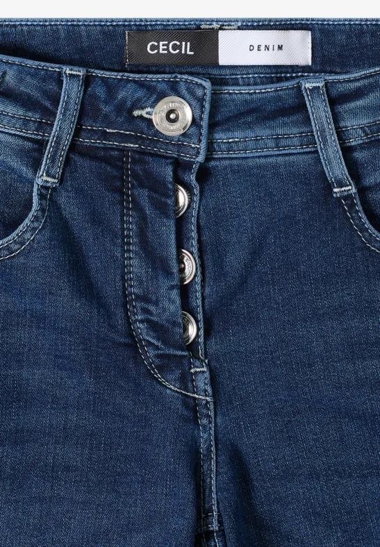 Relaxte Wide Leg Denim Hose