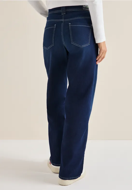 Relaxte Wide Leg Denim Hose