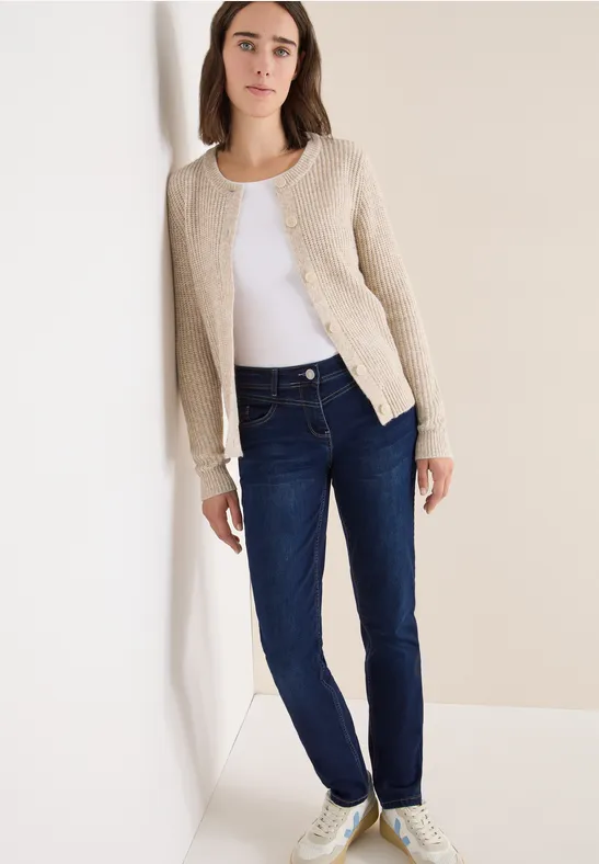 Casual Mid-Rise Straight-Cut