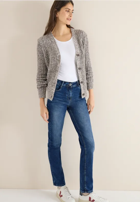 Casual Mid-Rise Straight-Cut