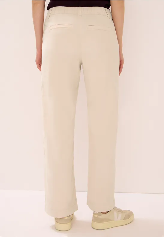 Hochtaillierte Wide Leg Cordhose