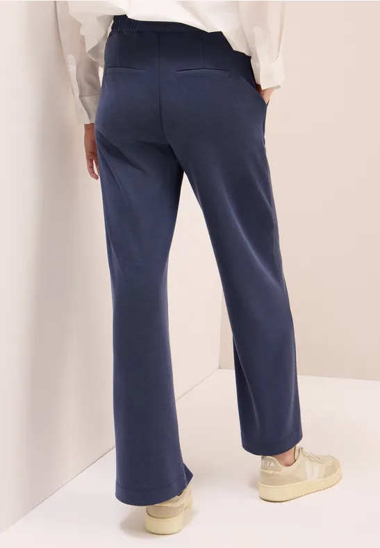 High-Waist Wide-Leg Tunnelzug-Hose