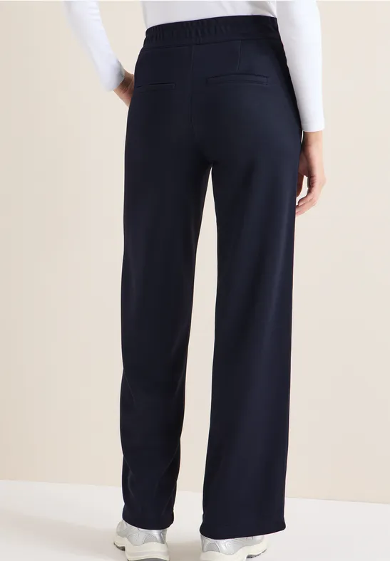 High-Waist Wide-Leg Tunnelzug-Hose