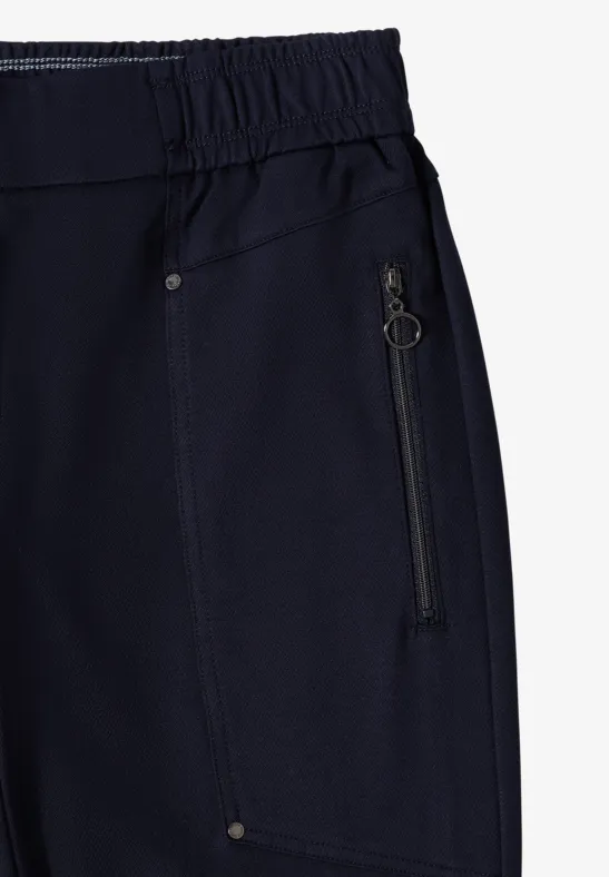 Bequeme Slim-Fit-Hose mit Mittlerem Bund