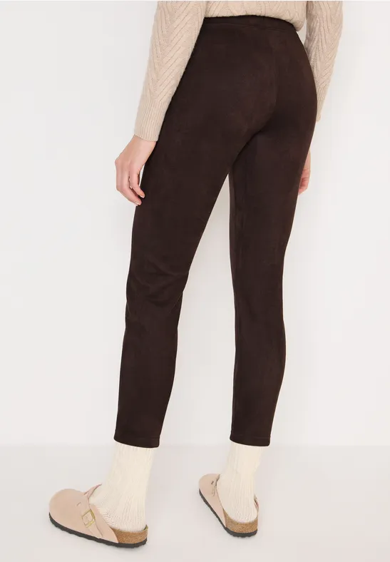 Samtige Slim-Fit Veloursleggings