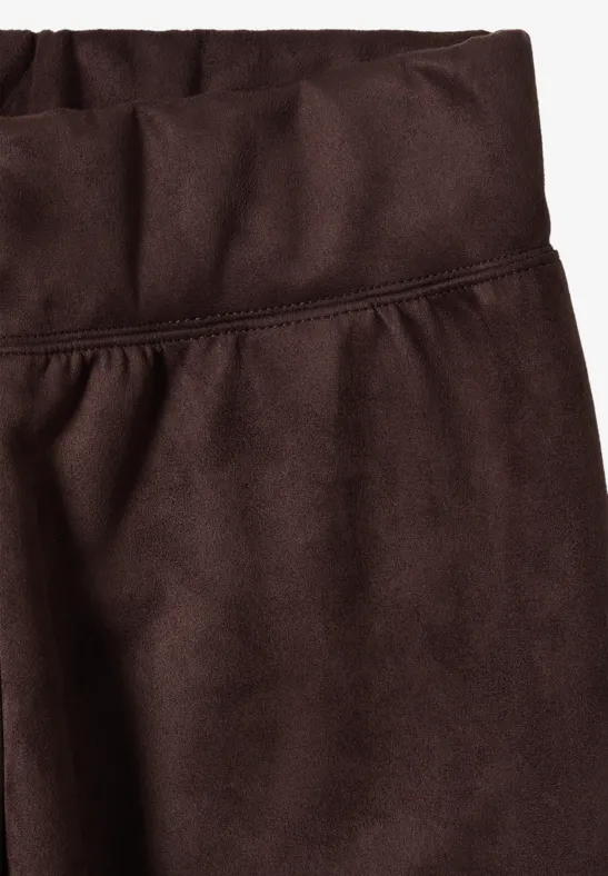 Samtige Slim-Fit Veloursleggings