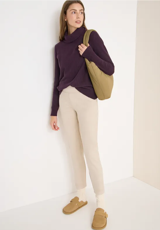 Weiche Slim-Leggings in Velours-Optik