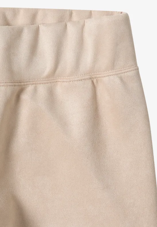 Weiche Slim-Leggings in Velours-Optik