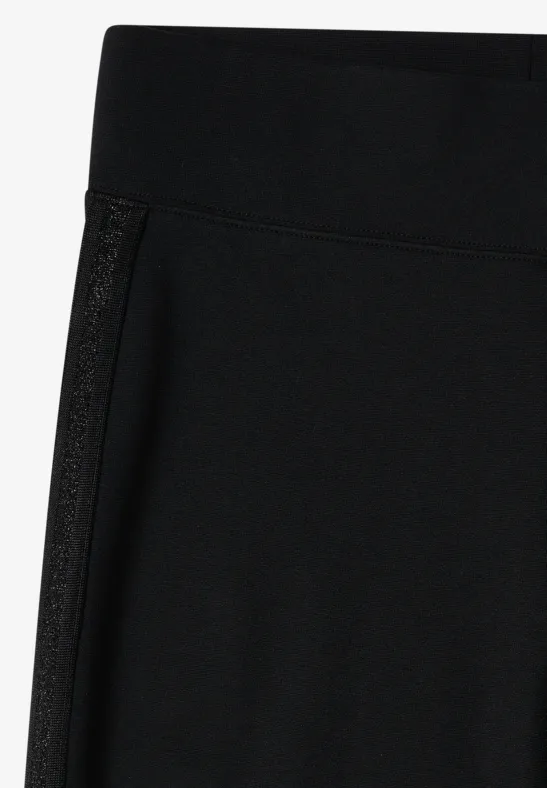 Leggings mit Glitzer-Galonstreifen