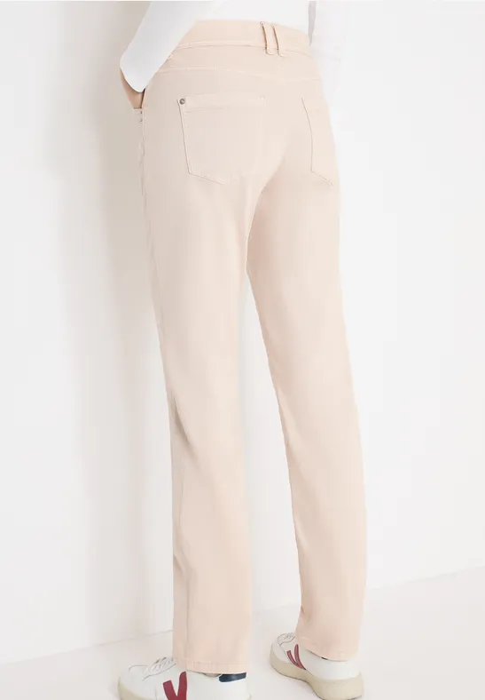 Gerade geschnittene Hose mit hohem Bund