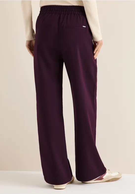 Weite High-Waist-Hose mit Tunnelzug