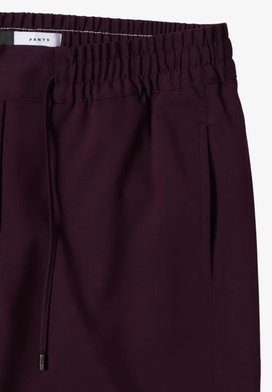 Weite High-Waist-Hose mit Tunnelzug