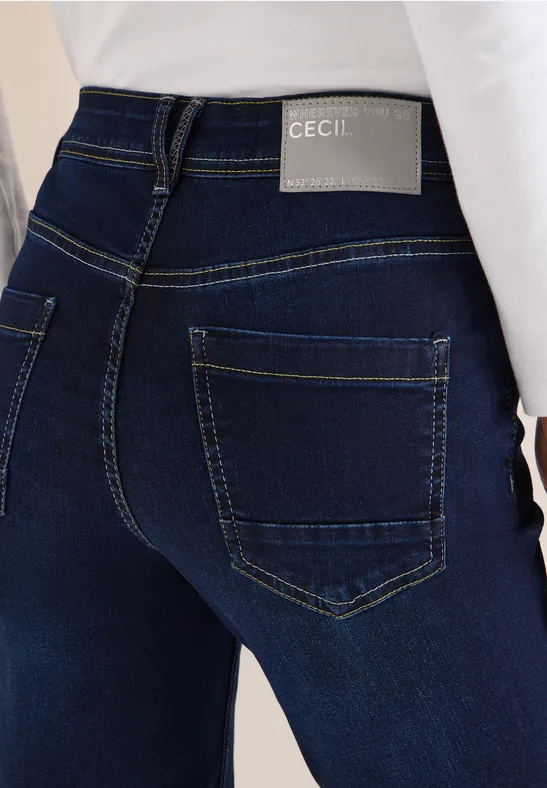 Slim-Fit-Jeans mit mittlerer Leibhöhe