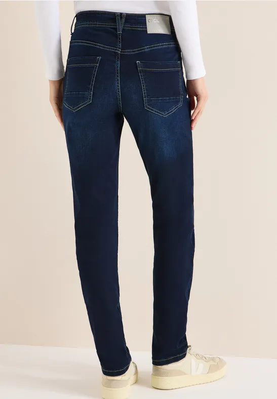 Slim-Fit-Jeans mit mittlerer Leibhöhe