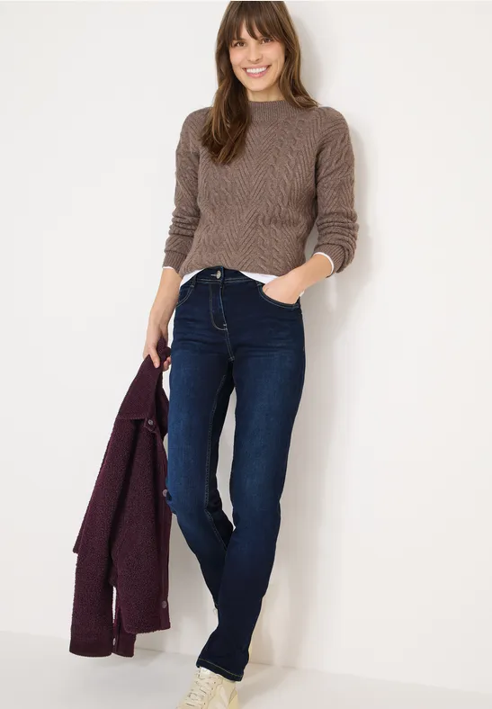Slim-Fit-Jeans mit mittlerer Leibhöhe