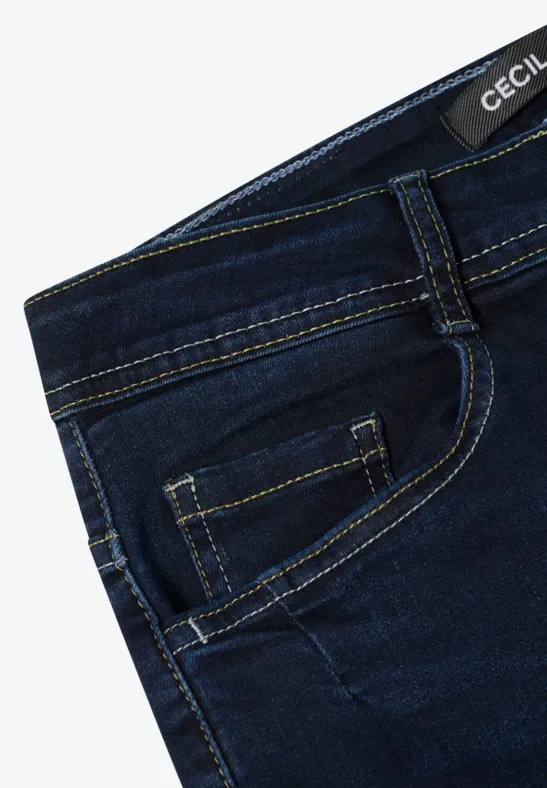 Slim-Fit-Jeans mit mittlerer Leibhöhe