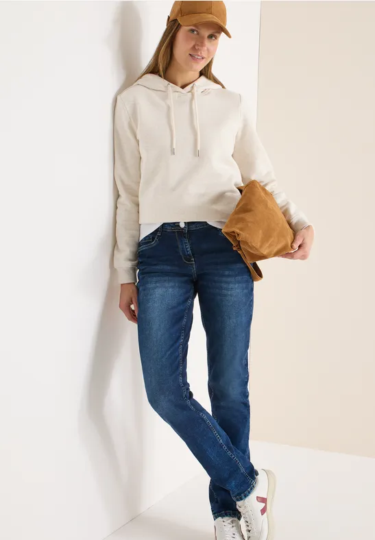 Slim-Fit-Jeans mit mittlerer Leibhöhe