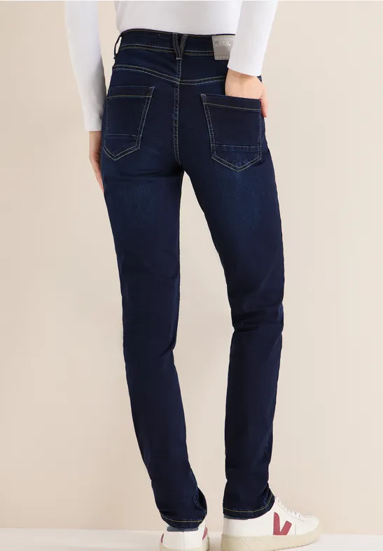 Slim-Fit-Jeans mit mittlerer Leibhöhe