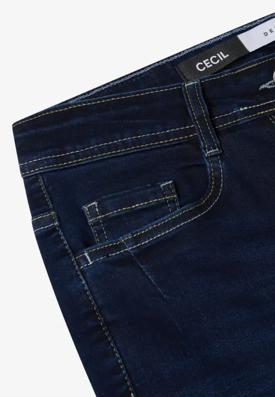 Slim-Fit-Jeans mit mittlerer Leibhöhe
