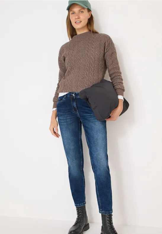 Slim-Fit-Jeans mit mittlerer Leibhöhe