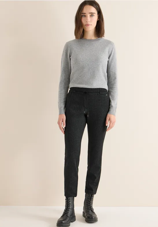 Bequeme Casual-Fit Hose mit Tunnelzug
