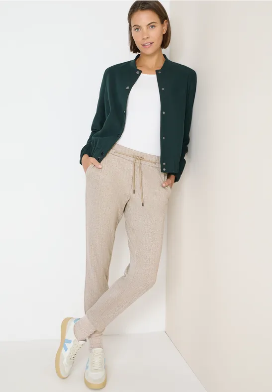 Strukturierte Tapered-Hose mit Tunnelzug