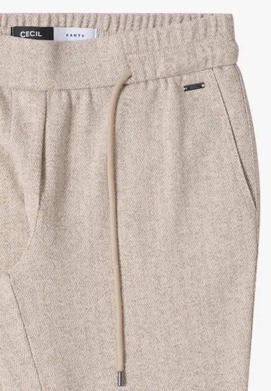 Strukturierte Tapered-Hose mit Tunnelzug