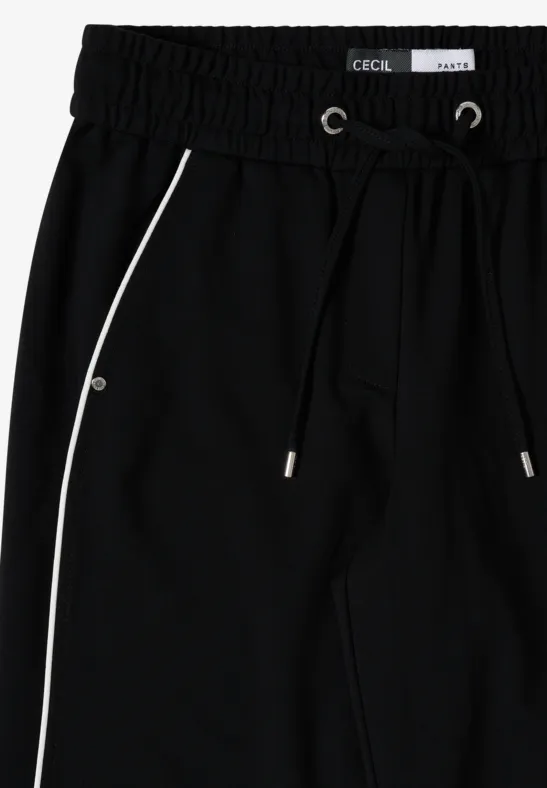 Wide-Leg-Hose mit sportiven Seitenstreifen