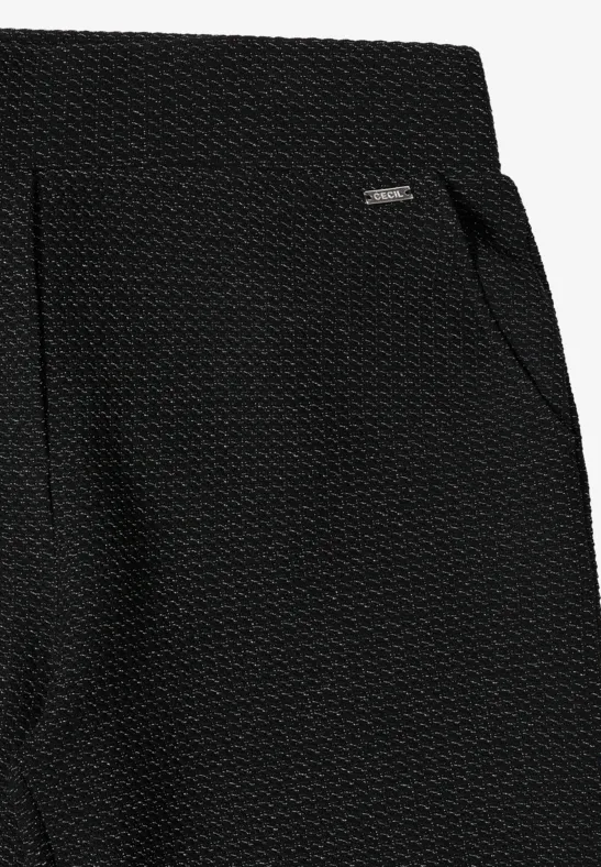 Glitzernde Wide-Leg-Hose mit High-Waist