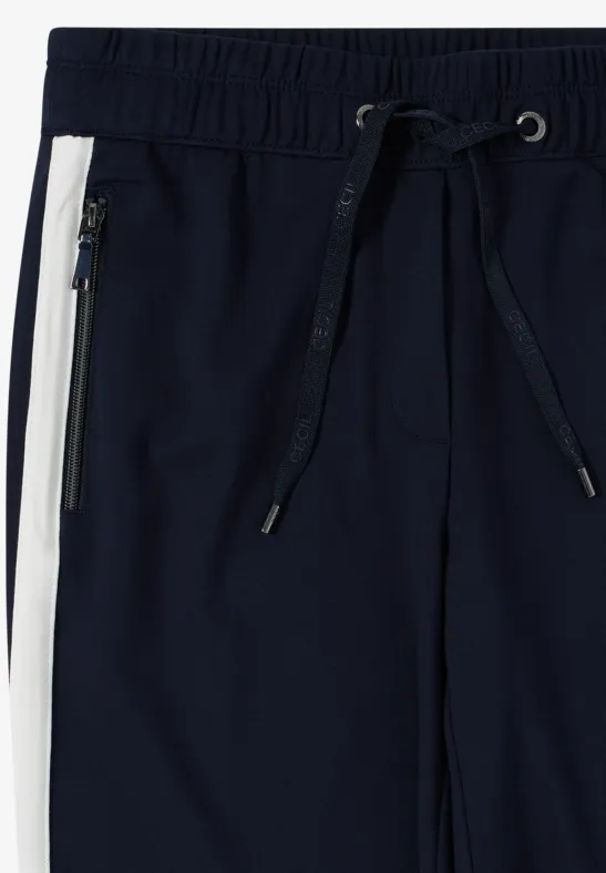 Sportliche Freizeithose mit Seitenstreifen
