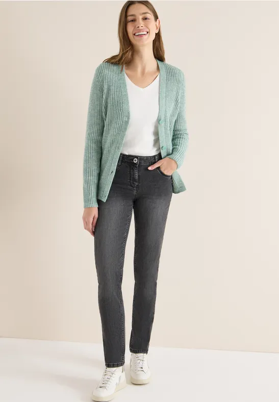 Lässige Mid-Waist Slim-Jeans