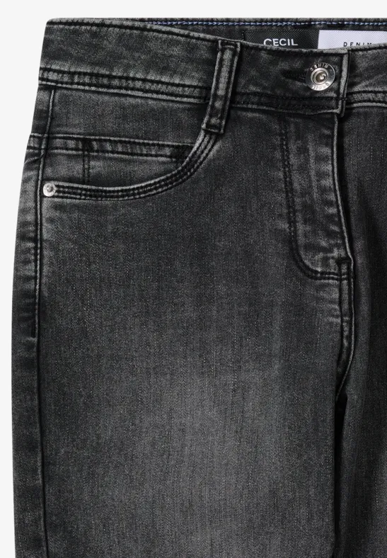Lässige Mid-Waist Slim-Jeans