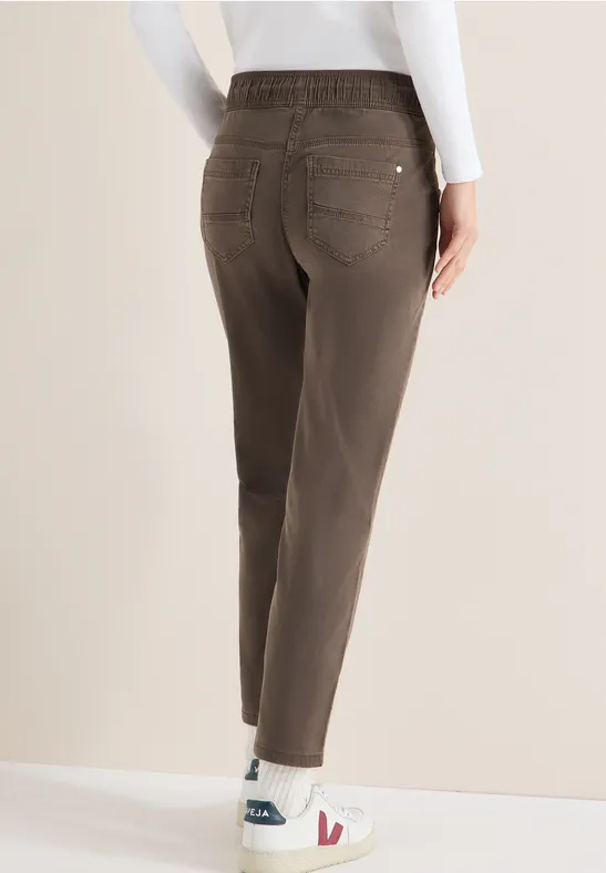 Lässige Tunnelzug-Hose im Washed-Look
